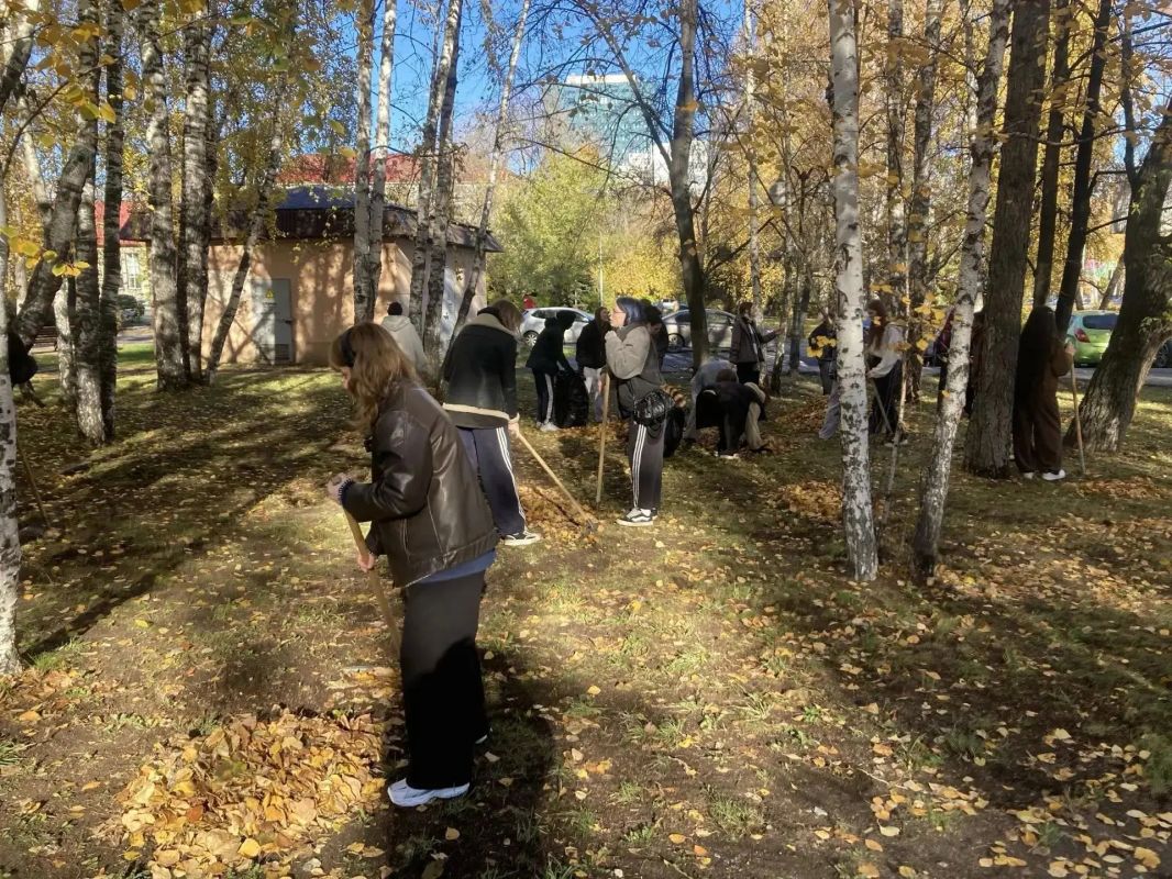 Студенты и преподаватели привели в порядок сквер Романтиков Студенты и преподаватели привели в порядок сквер Романтиков